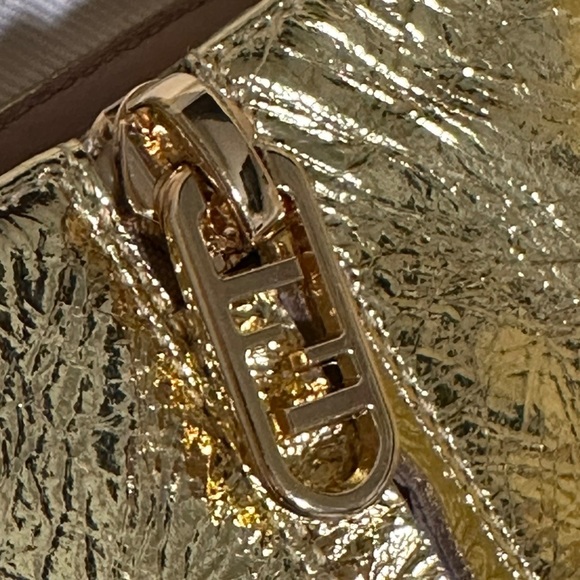 NWT Fendi First Gold nappa leather high-heel boots 37.5 - Picture 8 of 11